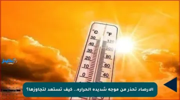 الأرصاد تحذر من موجة شديدة الحرارة.. كيف تستعد لتجاوزها؟